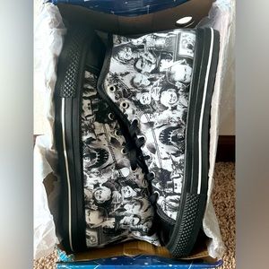 Mens Horror Character Converse style shoes.